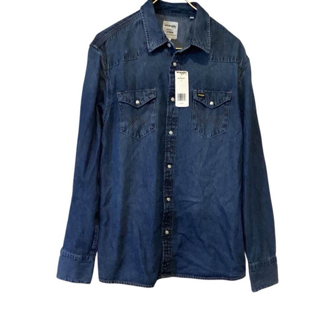 NWT Wrangler Lil Nas X Collection Denim Shirt Large Country Old Town Road - Picture 4 of 13